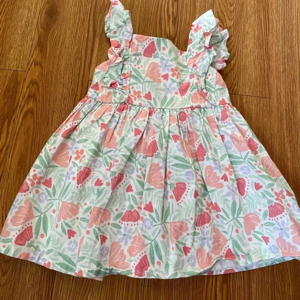 floral print ruffle babygirl dress